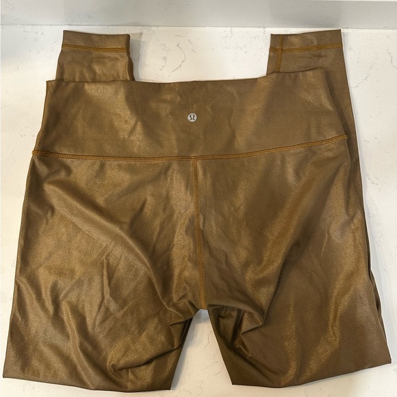 Bronze Lululemon Leggings size 14. - Picture 1 of 8